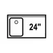 LaCrosse SD31L Underbar Sink Units, 1 Compartment with Right Drainboard 1 image