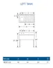 LaCrosse SD31L Underbar Sink Units, 1 Compartment with Right Drainboard 3 image