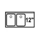 LaCrosse SD32L Underbar Sink Units, 2 Compartment with Right Drainboard 1 image