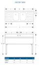 LaCrosse SD42C Underbar Sink Units, 2 Compartment with 2 Drainboards 3 image