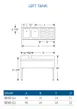 LaCrosse SD42L Underbar Sink Units, 2 Compartment with Right Drainboard 3 image