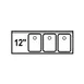 LaCrosse SD43R Underbar Sink Units, 3 Compartment with Left Drainboard 1 image