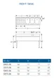 LaCrosse SD43R Underbar Sink Units, 3 Compartment with Left Drainboard 3 image