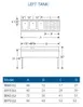 LaCrosse SD53L Underbar Sink Units, 3 Compartment with Right Drainboard 3 image