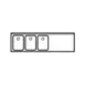 LaCrosse SD63L Underbar Sink Units, 3 Compartment with Right Drainboard 1 image