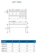 LaCrosse SD63L Underbar Sink Units, 3 Compartment with Right Drainboard 3 image