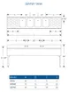 LaCrosse SD64C Underbar Sink Units, 4 Compartment with 2 Drainboards 3 image