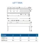 LaCrosse SD64L Underbar Sink Units, 4 Compartment with Right Drainboard 3 image