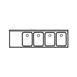 LaCrosse SD64R Underbar Sink Units, 4 Compartment with Left Drainboard 1 image