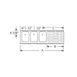 LaCrosse SD73L Underbar Sink Units, 3 Compartment with Right Drainboard 2 image