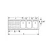 LaCrosse SD73R Underbar Sink Units, 3 Compartment with Left Drainboard 1 image