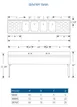 LaCrosse SD74C Underbar Sink Units, 4 Compartment with 2 Drainboards 3 image