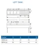 LaCrosse SD74L Underbar Sink Units, 4 Compartment with Right Drainboard 3 image
