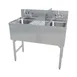 LaCrosse SK3-HS21L Underbar Sink Units, 2 Compartment with Left Drainboard 1 image