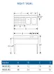 LaCrosse SK32R Underbar Sink Units, 2 Compartment with Left Drainboard 3 image