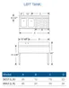 LaCrosse SK42L Underbar Sink Units, 2 Compartment with Right Drainboard 3 image