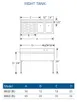 LaCrosse SK42R Underbar Sink Units, 2 Compartment with Left Drainboard 3 image