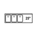 LaCrosse SK53L Underbar Sink Units, 3 Compartment with Right Drainboard 1 image