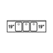 LaCrosse SK63C Underbar Sink Units, 3 Compartment with 2 Drainboards 1 image