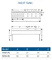 LaCrosse SK64R Underbar Sink Units, 4 Compartment with Left Drainboard 3 image