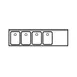 LaCrosse SK74L Underbar Sink Units, 4 Compartment with Right Drainboard 1 image