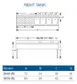 LaCrosse SK74R Underbar Sink Units, 4 Compartment with Left Drainboard 3 image