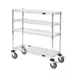 Quantum WRC-1448WSC Chrome Wine Display/Worktable Cart - 48"W X 14"D X 40"H 1 image