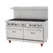 Migali C-RO10B-NG 10 Burners 60" Gas Restaurant Range w/ (2) Standard Ovens, 304.000 BTU 1 image