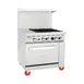 Migali C-RO4B-12GL-NG 4 Burner 36" Gas Range with Griddle, Standard Oven, 148.000 BTU 3 image