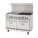 Migali C-RO4B-24GL-LP 4 Burner 48" LP Gas Range, 24" Griddle, 2 Space Saver Ovens, 188.000 BTU 1 image