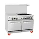 Migali C-RO4B-24GL-LP 4 Burner 48" LP Gas Range, 24" Griddle, 2 Space Saver Ovens, 188.000 BTU 3 image