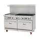 Migali C-RO6B-24GL-LP 6 Burners 60" LP Gas Range, 24" Griddle, 2 Standard Ovens, 240.000 BTU 1 image