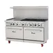 Migali C-RO6B-24GL-NG 6 Burners 60" Gas Range, 24" Griddle, 2 Standard Ovens, 252.000 BTU 1 image