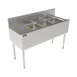 Perlick TS48M3-DBL Underbar Sink Units, 3 Compartment with Left Drainboard 1 image
