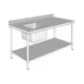 GSW USA WT-PS3072L 72" Prep Table Sink Unit, Bowl on Left with Faucet - 16 Gauge 2 image