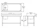 Sapphire Manufacturing SMTPS-3048L 48" Work Table with Prep Sink, Bowl On Left - 16 Gauge 2 image