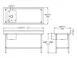 Sapphire Manufacturing SMTPS-3060L 60" Work Table with Prep Sink, Bowl On Left - 16 Gauge 2 image