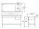 Sapphire Manufacturing SMTPS-3060R 60" Work Table with Prep Sink, Bowl On Right - 16 Gauge 2 image
