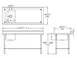 Sapphire Manufacturing SMTPS-3072L 72" Work Table with Prep Sink, Bowl On Left - 16 Gauge 2 image