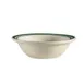 CAC China CES-11 Emerald Fruit Dish, 5 oz., 4-3/4" Dia. x 1" H, Round, Ceramic, Emerald Rim, 1 Dozen 1 image