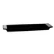 CAC China F-3S-BLK Fortune Tray – 12" x 3-1/2" x 3/4", Porcelain, Black, Dishwasher Safe – 1 Dozen 1 image