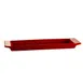 CAC China F-3S-R Fortune Tray – 12" L x 3-1/2" W x 3/4" H, Red Porcelain, Dishwasher Safe – 1 Dozen 1 image