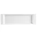 CAC China F-3S Fortune Tray 12" L x 3-1/2" W x 3/4" H White Dishwasher/Oven/Microwave Safe - Dozen 1 image