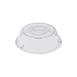 CAC China PPCO-16 Plate Cover, 10" Dia. Round, Clear Polycarbonate, Stackable Servingware Accessory 1 image