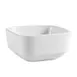 CAC China SHA-Q3 Sushia Bowl, 4.5 Oz., 3-1/2"L x 3-1/2"W x 1-3/4"H, Square Porcelain White - Dozen 1 image