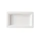 CAC China TSP-16 Tray, 20oz, 10" x 6" x 1-1/2" Porcelain White, Dishwasher Oven Safe - Dozen 1 image