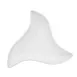 CAC China TUP-W3 Triumph Bowl – 6 Oz, 6" L x 6" W x 1-3/4" H, Triangular Porcelain, White – 1 Dozen 1 image