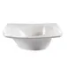 CAC China TXB-5 3 Oz. Bone White Porcelain Bowl, 5" L x 5" W x 1-1/2" H, Cowboy Hat Shape - Dozen 1 image