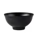 CAC China XBRW-64 Brunswick Bowl, 8.5oz, 4-3/8" Dia x 2-1/4" H, Round, Matte Black, China - Dozen 1 image