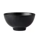 CACChina XBRW-65 Brunswick Bowl, 8oz, 4-1/2" Dia, 2-3/8" H, Round, Matte Black China - Dozen 1 image